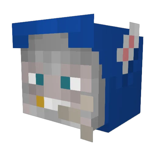 iapexs Minecraft avatar head, 3D render