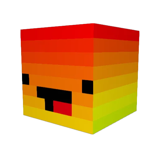 iase123 Minecraft avatar head, 3D render