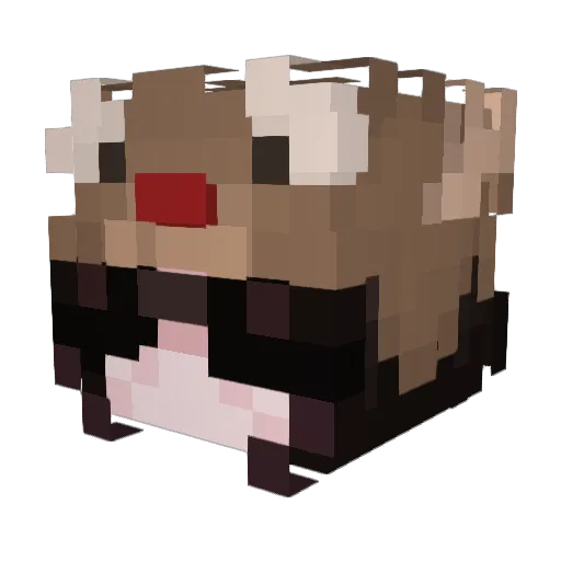 iasminb Minecraft avatar head, 3D render
