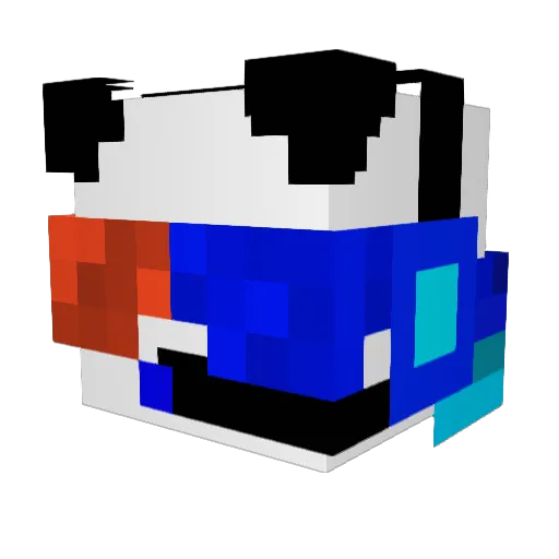 iasp Minecraft avatar head, 3D render
