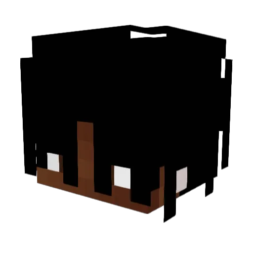iavm Minecraft avatar head, 3D render
