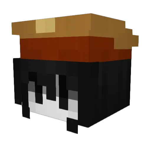 iazuv Minecraft avatar head, 3D render