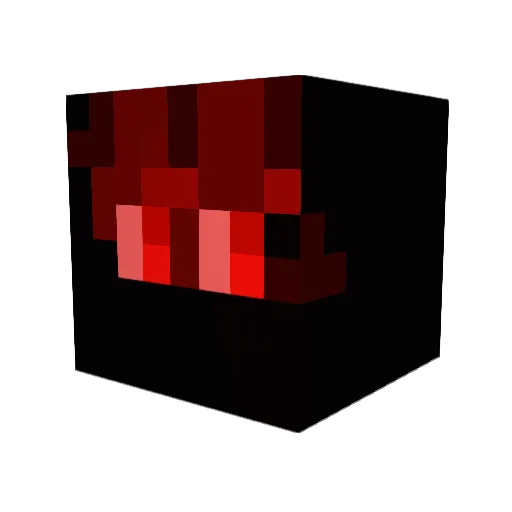 ibanese Minecraft avatar head, 3D render