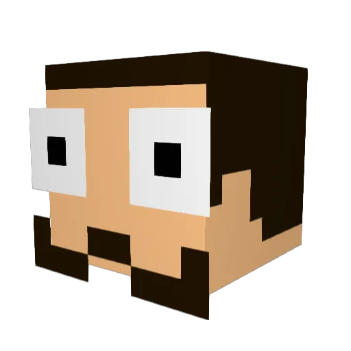 ibanponz Minecraft avatar head, 3D render
