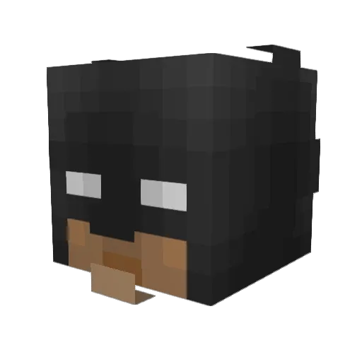 ibatmanm Minecraft avatar head, 3D render