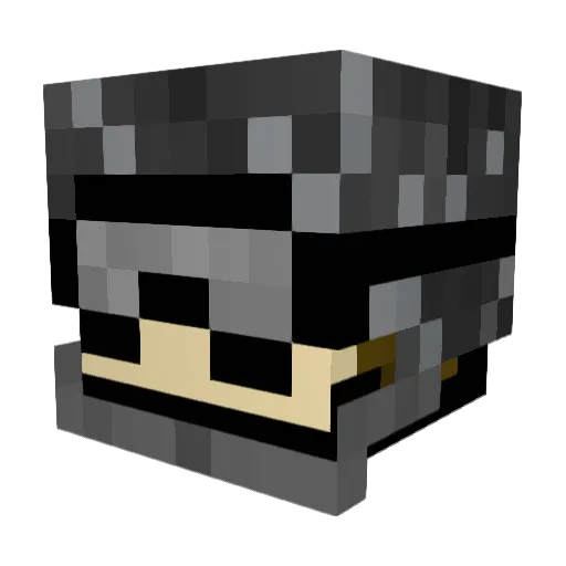 ibattlemik Minecraft avatar head, 3D render