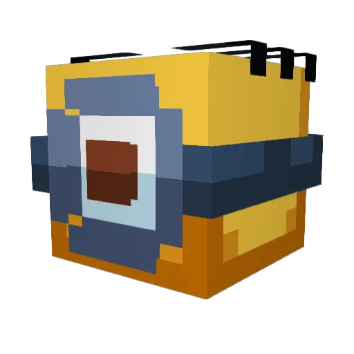 ibayat Minecraft avatar head, 3D render