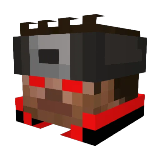 ibedatawesomeman Minecraft avatar head, 3D render