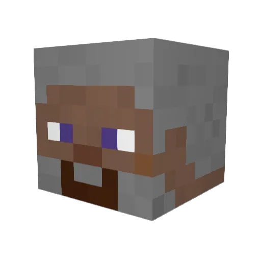 ibensabatlevi Minecraft avatar head, 3D render