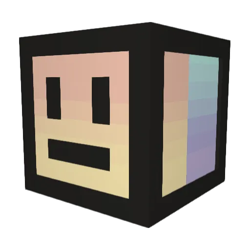 ibericco Minecraft avatar head, 3D render