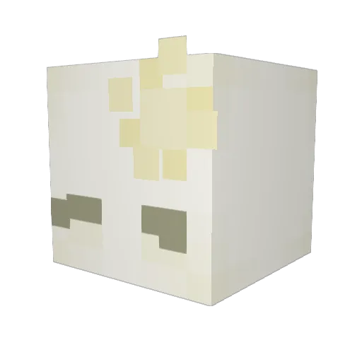ibetto Minecraft avatar head, 3D render