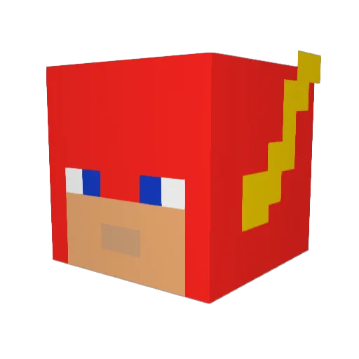 ibiEZ Minecraft avatar head, 3D render