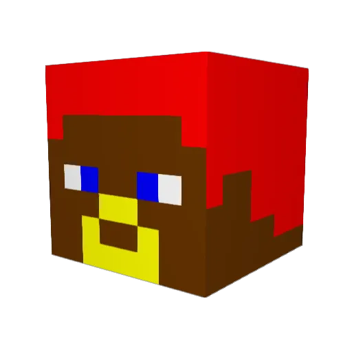 ibiki69 Minecraft avatar head, 3D render