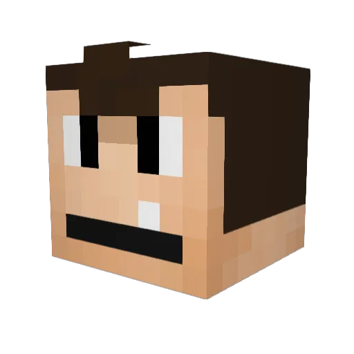 ibimjims Minecraft avatar head, 3D render