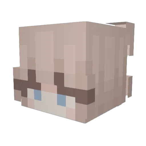 ibimvivi Minecraft avatar head, 3D render