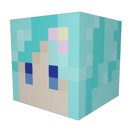 iblessall Minecraft avatar head, 3D render
