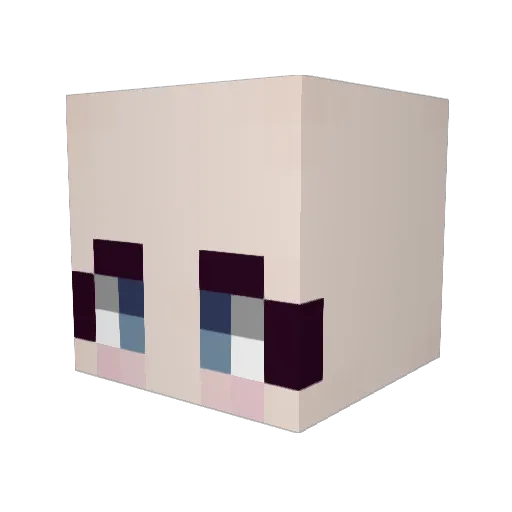 iblolau Minecraft avatar head, 3D render