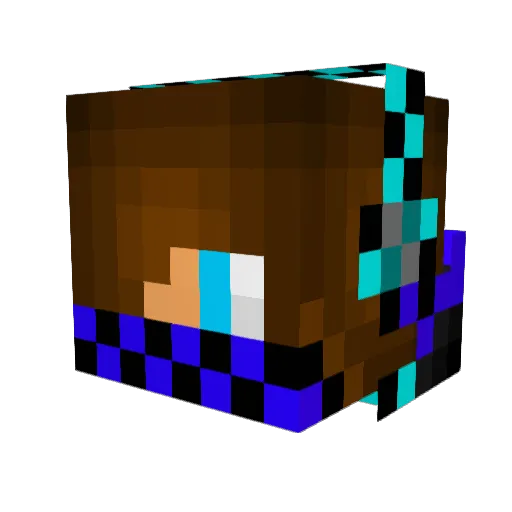 iboombeach Minecraft avatar head, 3D render