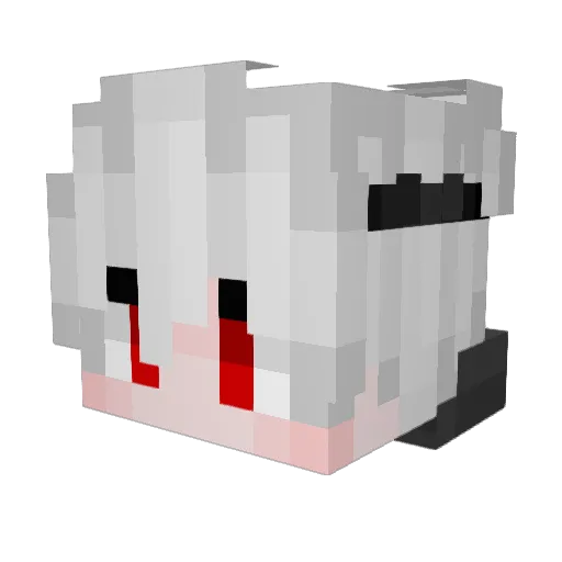 ibooo1 Minecraft avatar head, 3D render
