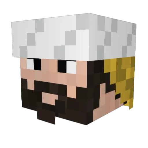 iboowgames Minecraft avatar head, 3D render