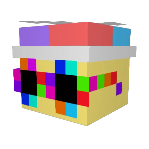ibosu Minecraft avatar head, 3D render