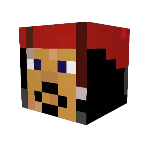 ibot276 Minecraft avatar head, 3D render
