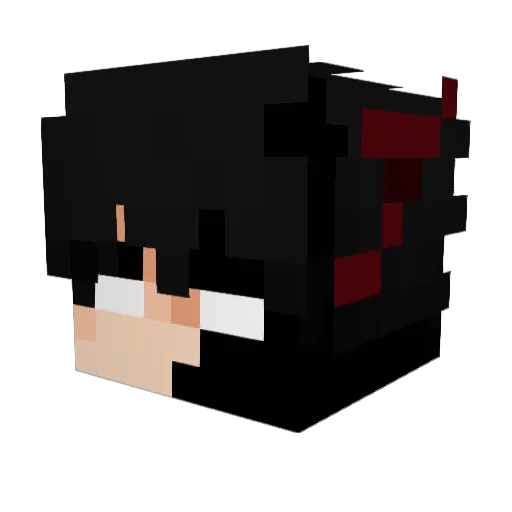 ibq4 Minecraft avatar head, 3D render