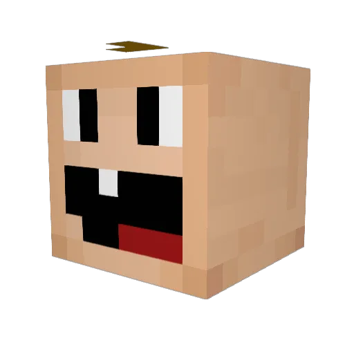 ibrahim11 Minecraft avatar head, 3D render