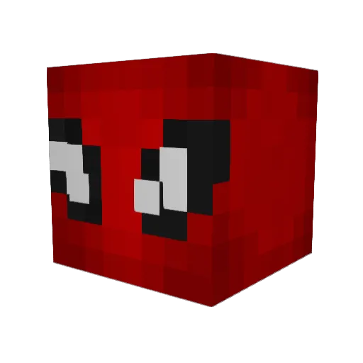 ibrahimfly Minecraft avatar head, 3D render