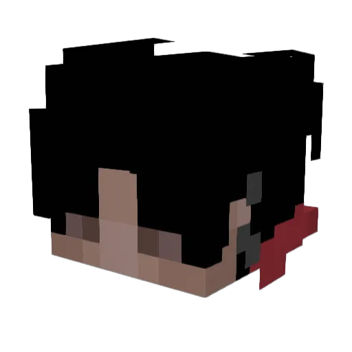 ibrahimxwq Minecraft avatar head, 3D render