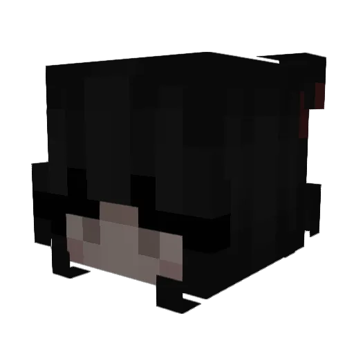 ibre Minecraft avatar head, 3D render