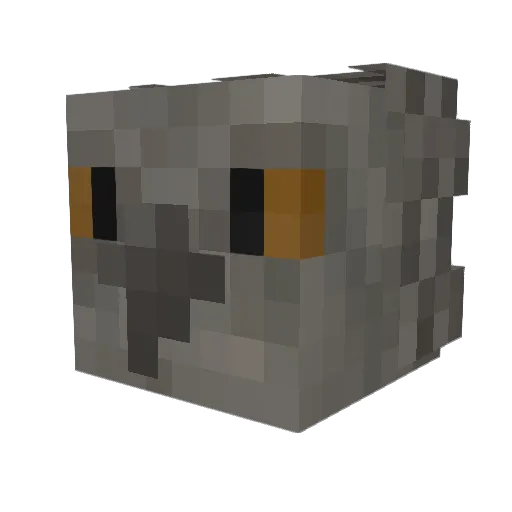 ibripp Minecraft avatar head, 3D render