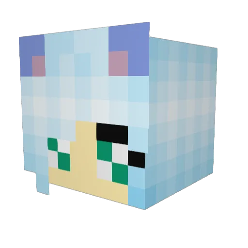 ibrit2 Minecraft avatar head, 3D render