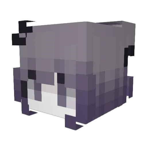 ibudanov Minecraft avatar head, 3D render