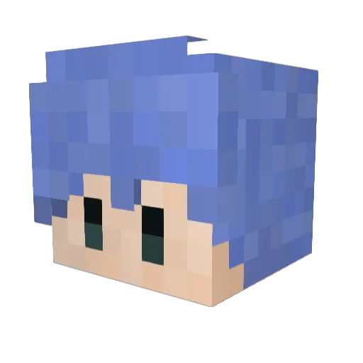 ibui_2628 Minecraft avatar head, 3D render