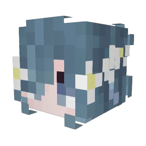 ibuki1145 Minecraft avatar head, 3D render