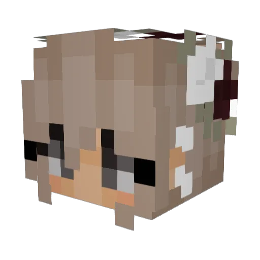 ibuxxia Minecraft avatar head, 3D render