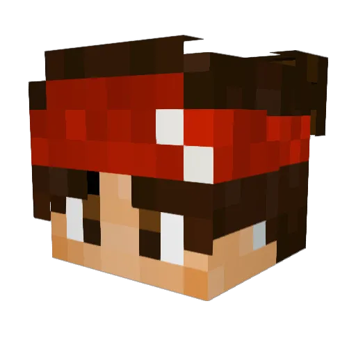 ibxeko Minecraft avatar head, 3D render