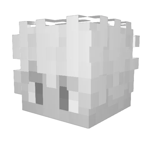 ic0ld Minecraft avatar head, 3D render