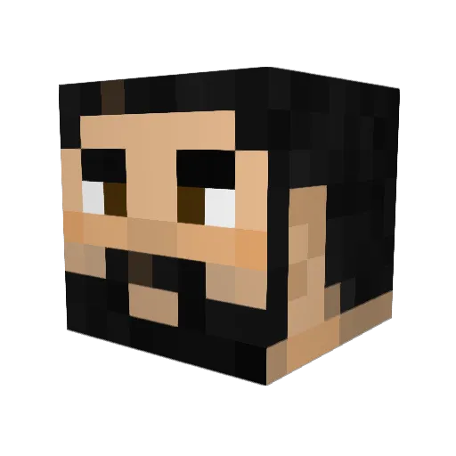 icalmat Minecraft avatar head, 3D render