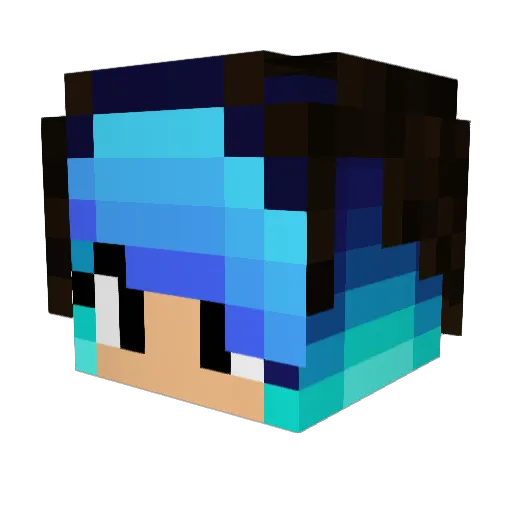 icanfly13 Minecraft avatar head, 3D render