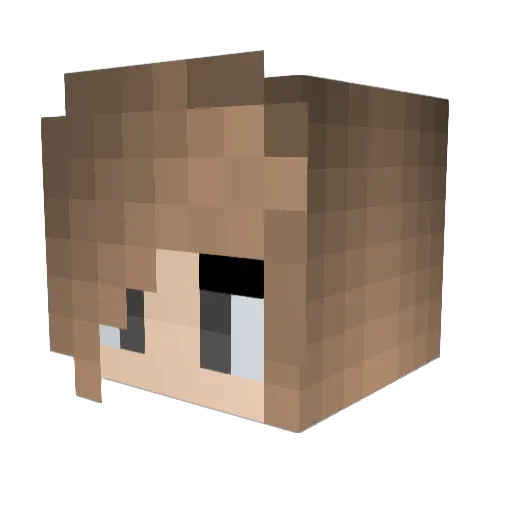 icanhavecupquake Minecraft avatar head, 3D render