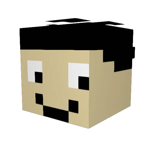 icantdecide118 Minecraft avatar head, 3D render
