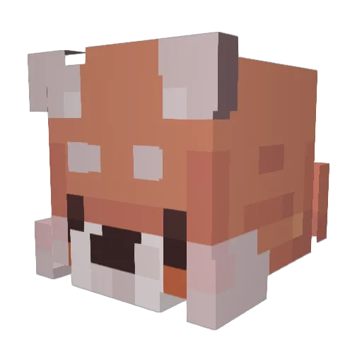 icantfart Minecraft avatar head, 3D render