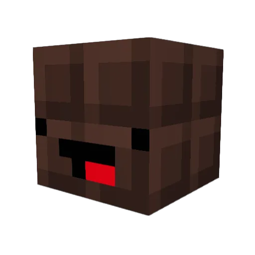 icaroger Minecraft avatar head, 3D render
