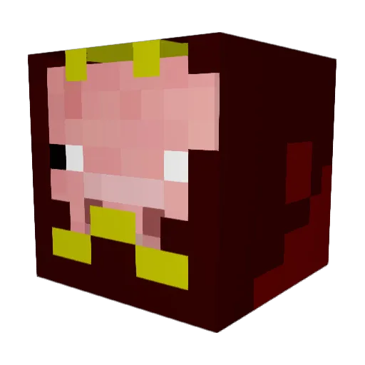 icatsana Minecraft avatar head, 3D render