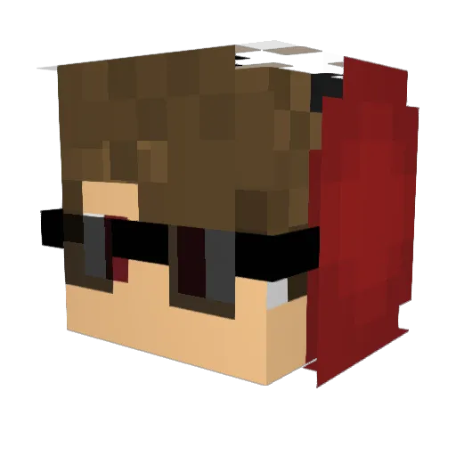 icauezin Minecraft avatar head, 3D render