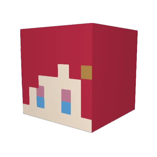 icchan1021 Minecraft avatar head, 3D render