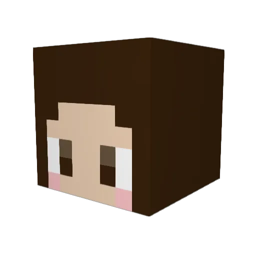 icclepiccle Minecraft avatar head, 3D render