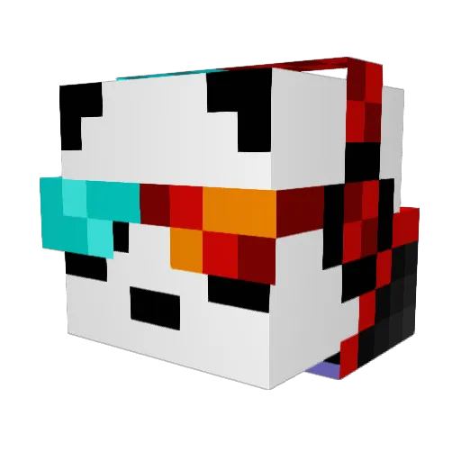 icd9 Minecraft avatar head, 3D render